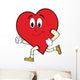 Running heart Wall Decal