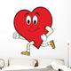 Running heart Wall Decal