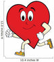 Running heart Wall Decal