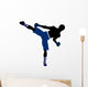 African American Male Boxer Illustration Silhouette Wall Decal