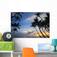 Palm trees at sunset, Keawekapu Beach Wall Mural