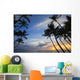 Palm trees at sunset, Keawekapu Beach Wall Mural