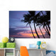 Palm trees at sunset, Keawekapu Beach Wall Mural