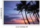 Palm trees at sunset, Keawekapu Beach Wall Mural