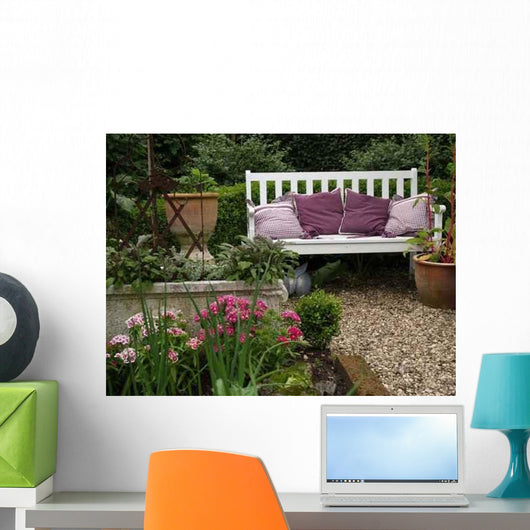 Bench Garden Wall Decal