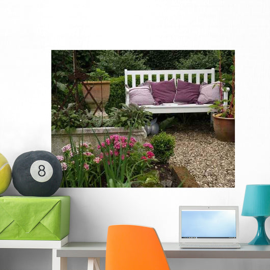 Bench Garden Wall Decal