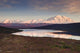 Alpenglow on Denali and the Alaska Range with Wonder Lake Wall Mural