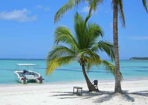 Motorboat Caribbean Beach Wall Decal