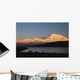 Sunset scenic over Wonder Lake and Mt McKinley Wall Mural