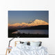 Sunset scenic over Wonder Lake and Mt McKinley Wall Mural