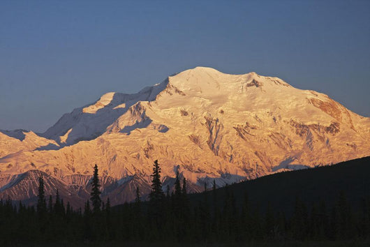 Sunset scenic on Mt McKinley, Denali National Park, Interior Alaska Wall Mural