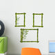 Green bamboo frames made of stems. Vector. Wall Decal