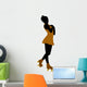 Female Roller Skater Silhouette
