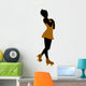 Female Roller Skater Silhouette