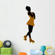 Female Roller Skater Silhouette