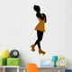 Female Roller Skater Silhouette