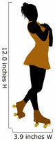 Female Roller Skater Silhouette