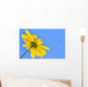 Yellow flower against a blue sky Wall Mural