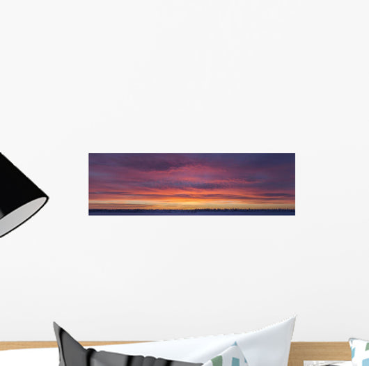 Sunrise clouds over the Porcupine River Wall Mural