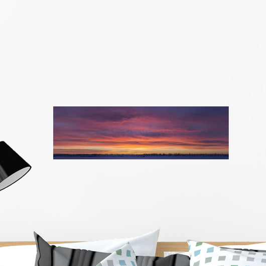 Sunrise clouds over the Porcupine River Wall Mural
