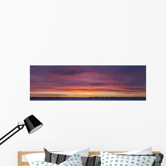 Sunrise clouds over the Porcupine River Wall Mural