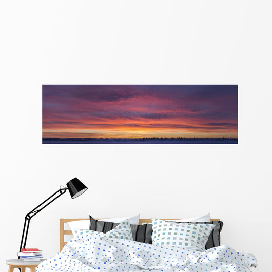 Sunrise clouds over the Porcupine River Wall Mural