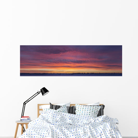 Sunrise clouds over the Porcupine River Wall Mural