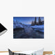 Motion blur of Wheaton River in winter Wall Mural