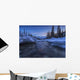 Motion blur of Wheaton River in winter Wall Mural