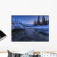 Motion blur of Wheaton River in winter Wall Mural