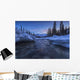 Motion blur of Wheaton River in winter Wall Mural