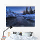 Motion blur of Wheaton River in winter Wall Mural