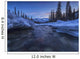 Motion blur of Wheaton River in winter Wall Mural