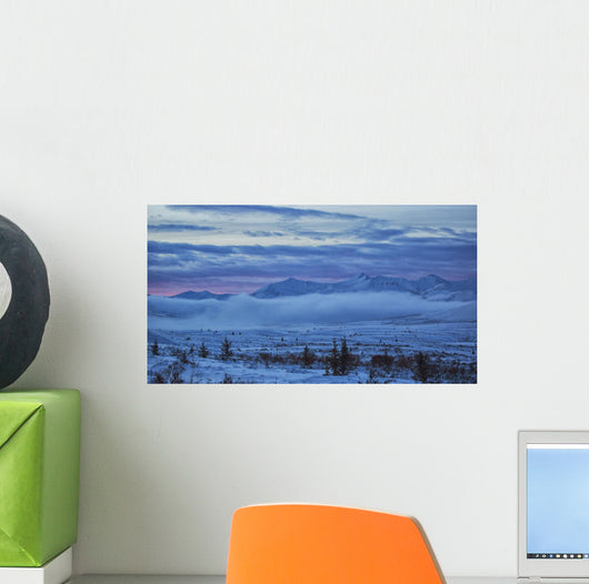Winter sunrise along the Dempster Highway Wall Mural
