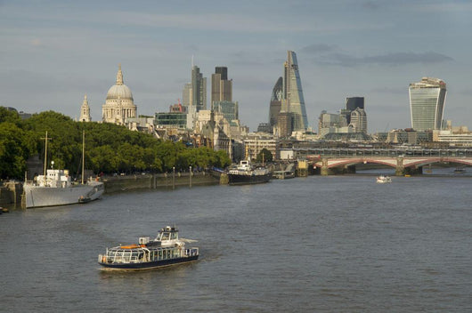 Cityscape across Waterloo Bridge Wall Decal
