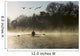 Sculling in mist on River Thames Wall Mural