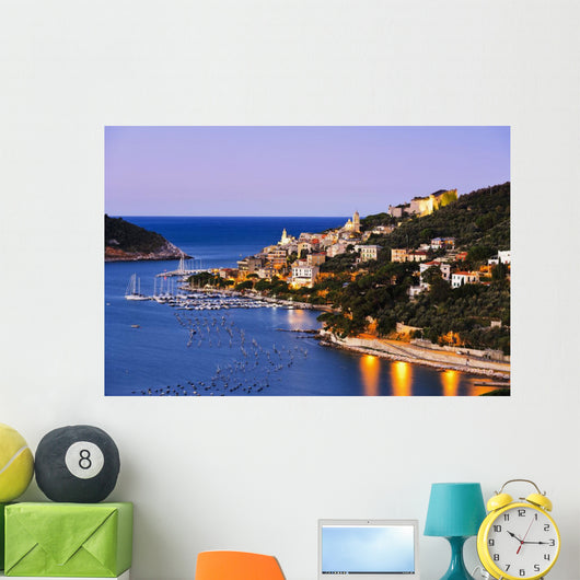 Porto Venere at dawn Wall Mural