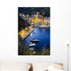 View of the harbour at dusk Wall Mural