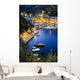 View of the harbour at dusk Wall Mural