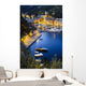 View of the harbour at dusk Wall Mural