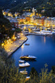 View of the harbour at dusk Wall Mural