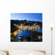 View of the harbour at dusk Wall Mural