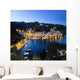 View of the harbour at dusk Wall Mural