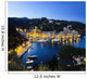 View of the harbour at dusk Wall Mural