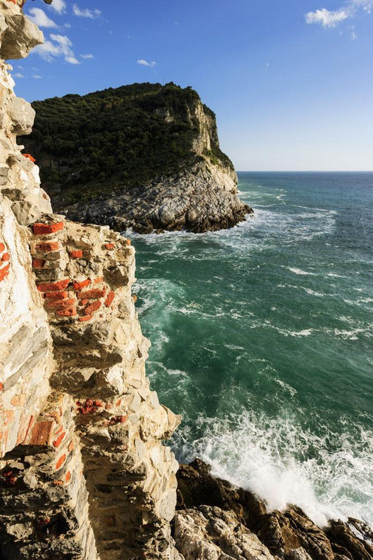 Cliffs along the coastline of the Italian Riviera Wall Mural