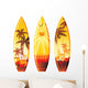 3 Surf Boards Wall Decal