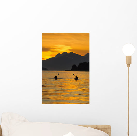 Sea Kayaking on a sublime evening Wall Mural