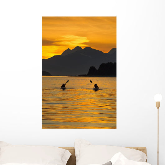 Sea Kayaking on a sublime evening Wall Mural