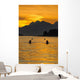 Sea Kayaking on a sublime evening Wall Mural