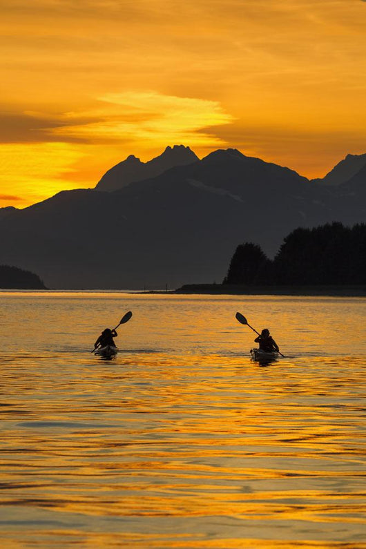 Sea Kayaking on a sublime evening Wall Mural
